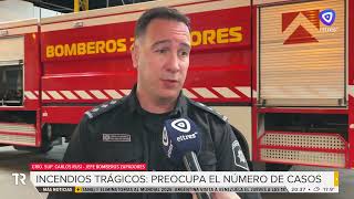 Aseguran que el 87 de los incendios accidentales domiciliarios se deben a fallas eléctricas [upl. by Ynaittirb]