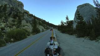 Cycling on Tioga Road Yosemite Timelapse [upl. by Dennie]