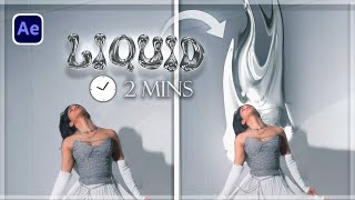 Liquid Animation Effect In 2 mins  After Effects tutorial [upl. by Pleione]