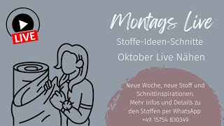 Stoffatelier Fingerhut überträgt einen Livestream [upl. by Nuavahs]