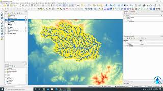 Lezione 3  QGIS per lIngegneria Idraulica  Tracciamento reticolo idrografico [upl. by Anilec499]