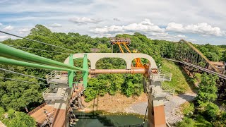 Finnegans Flyer Busch Gardens VA 5K POV SKYVIEW [upl. by Inod]