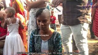 Teenage Girl Headshave  Hyderabad Long Hair [upl. by Yseult]