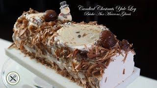 Chestnut Yule Log  Bûche Aux Marrons – Bruno Albouze – THE REAL DEAL [upl. by Haraf]