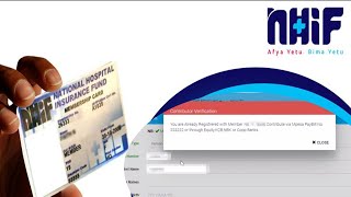 How to check your NHIF NUMBER with only ID [upl. by Ynittirb]