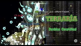 Terraria Dark Gaming  Beating Zombies Round 20 [upl. by Jammal]