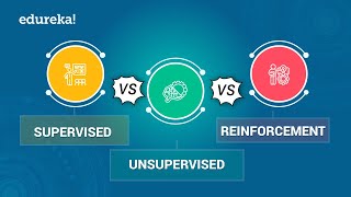 Supervised vs Unsupervised vs Reinforcement Learning  Data Science Certification Training  Edureka [upl. by Mozes]