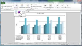 In Excel Zeichen Bilder Formen oder Textfelder in ein Diagramm einfügen [upl. by Alenas]