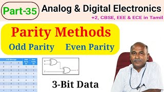 Parity Methods in tamil odd Parity Truth table and Even Parity Truth table [upl. by Yenittirb841]