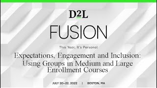 Virtual Discussion from D2L Fusion 2022 [upl. by Niall994]