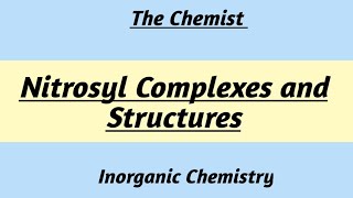 Nitrosyl Complexes  Inorganic chemistry [upl. by Hecht509]