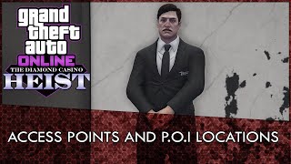 GTA Online All Casino Heist Access Points and POI Locations Guide [upl. by Nnylrefinnej317]