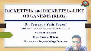 Rickettsia and Rickettsialike organisms RLOs Plant Pathology [upl. by Aceber]