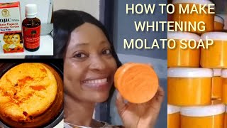 HOW TO MAKE WHITENING MOLATO SOAP updated ingredients soapmaking molatosoap [upl. by Imiaj]