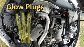 Mercedes OM642 Glow Plugs Replacement and Test 280CDI 320CDI 350CDI [upl. by Chill]