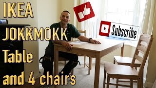 IKEA JOKKMOKK kitchen table and 4chairs [upl. by Levy]