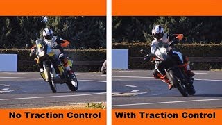 Motorcycle Traction Control Explained  KTM [upl. by Merla]