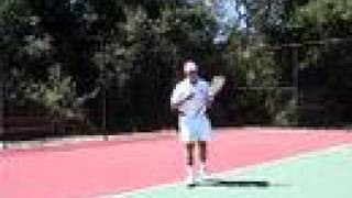 Tennis Forehand Groundstroke  Spacing [upl. by Eiknarf]