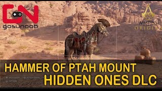 Assassins Creed Origins Hammer of Ptah Legendary Mount Hidden Ones DLC [upl. by Ahsin486]