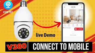 HOW TO CONNECT V380 CCTV CAMERA TO MOBILE USING WiFi OR MOBILE DATA  LIVE V380 CAMERA WiFi SETUP [upl. by Sherrard]