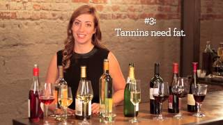 6 Basic Rules For Pairing Food With Wine Video [upl. by Atilamrac]