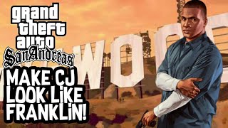 👉GTA SA  HOW TO MAKE CJ LOOK LIKE FRANKLIN IN GTA V STOP MAKING THIS VIDEO SO POPULAR [upl. by Salomo]