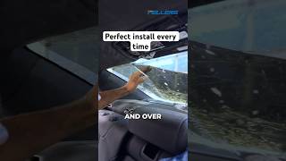 Installing window film is all about going slow… use your library voice tint automobile ppf [upl. by Ahsitil]