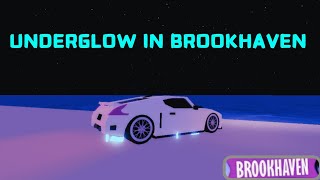 I Added UNDERGLOW To My Nissan 370z In Brookhaven Roblox [upl. by Arnst53]