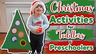 FUN amp EASY CHRISTMAS ACTIVITIES FOR TODDLERS AND PRESCHOOLERS [upl. by Ogawa152]