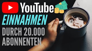 Youtube Einnahmen mit 20000 Abonnenten  ALLE Zahlen  Analyse📈 [upl. by Llewej338]