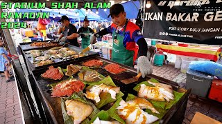 Bazar Ramadan Stadium Shah Alam 2024  Bazaar Ramadhan  Malaysia Street Food  2024集市斋戒月 [upl. by Adelaja]