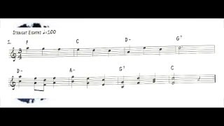 Berklee College of Music Fall 2015 Ex 1 Sight Reading Guitar 1 Exam 100 bpm Video 57 [upl. by Salman210]