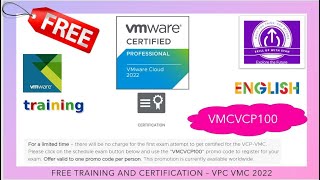 VMWARE  VCP VMC  TRAINING amp CERTIFICATION  FREE  ENGLISH [upl. by Vasos]