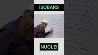 What are Isobars Isobars explained shorts youtubeshorts nuclei isobars [upl. by Armat]