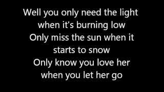 passenger let her go lyrics video [upl. by Mariano]