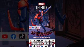 Marvel Legends Across The SpiderVerse Wave 2 SpiderMan 2099 shorts spiderman [upl. by Sewole]