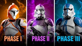 EVERY SINGLE Clone Trooper Armor Phase Explained [upl. by Woothen]