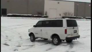 Lifted Astro AWD Safari van in the snow [upl. by Yelsha343]