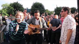 When Lewis Capaldi amp Niall Horan Joined Jacob Koopman on Grafton Street Including Interview [upl. by Isaac851]