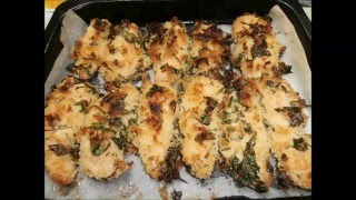 Crispy chicken breast ovenbakedhave recipeשניצלונים קריספיים אפויים בתנוריש מתכון [upl. by Hieronymus913]