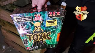 Toxic Xplode 25sh waaiercake Vuurwerk [upl. by Morganica]