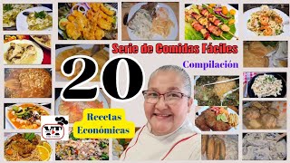 ✅20 Comidas Fáciles y Económicas Recetas para Cocinar al Mediodía Compilación [upl. by Chute484]