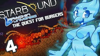 Starbound Frackin Universe Part 4 The Quest for Burgers [upl. by Ordnajela502]