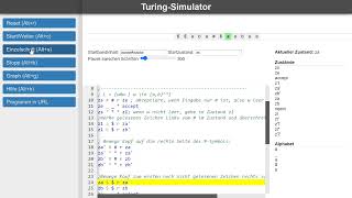 Funktionsweise einer Turingmaschine anhand eines Simulators erklärt [upl. by Drews]