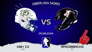 🏈 CANES II vs RAZORBACKS  Oberliga Nord [upl. by Elimaj]