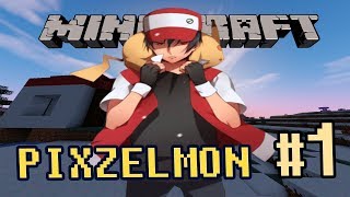 MINECRAFT PIXELMON  1 เริ่มต้นผจญภัยกับโปเกม่อนใหม่ๆมากมาย [upl. by Yorled]