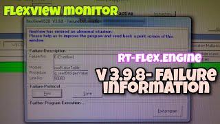 RTFLEX ENGINEHow to remove V398  Failure information in flexview monitor [upl. by Cacie]