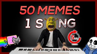 50 MEMES in 1 SONG in 5 minutes [upl. by Amsa]