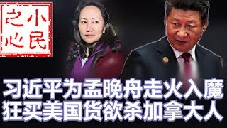 习近平为孟晚舟走火入魔 狂买美国货欲杀加拿大人 20181229 No316 [upl. by Nekial]