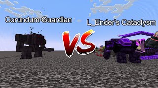 Corundum Guardian vs LEnders Cataclysm Minecraft Mob Battle [upl. by Farro]